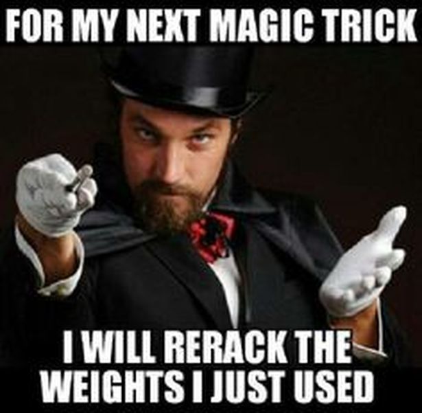 re rack your weights meme